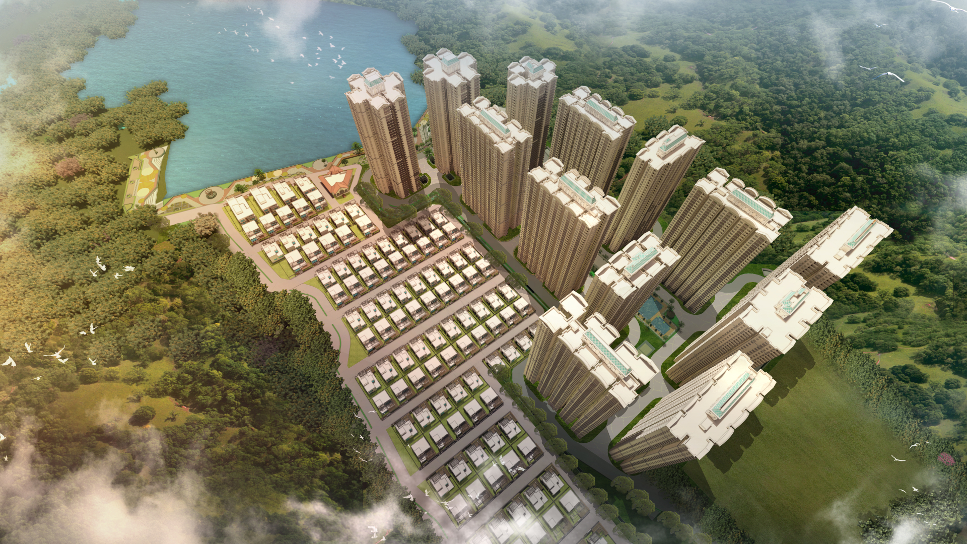 Lakefront Aerial View